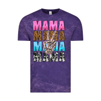 Cloud Purple mama skeleton peace leopard pattern Vintage Tee - NancyCooperArtShop