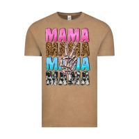 Vintage Coffee mama skeleton peace leopard pattern Vintage Tee - NancyCooperArtShop