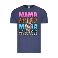 Vintage Denim mama skeleton peace leopard pattern Vintage Tee - NancyCooperArtShop