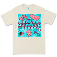 Bone nurse heart beat seamless pattern Premium Tee - BundleAndBundleShop