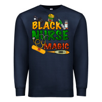 Navy Black Nurse magic Premium Sweatshirt - HowdyJamesFarm