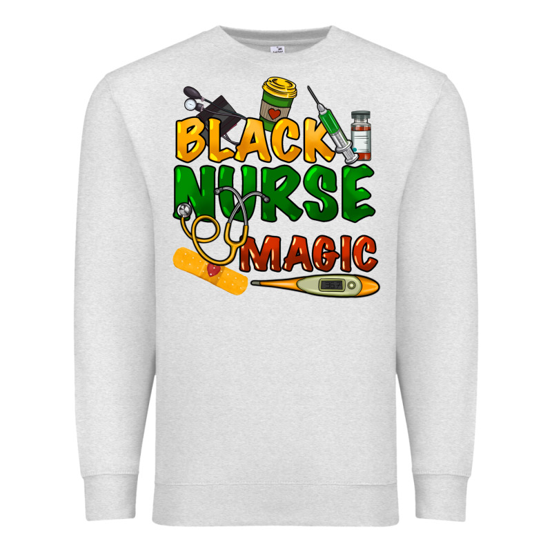 Black Nurse Magic Premium Sweatshirt by HowdyJamesFarm | Teevron