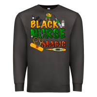 Smoke Black Nurse magic Premium Sweatshirt - HowdyJamesFarm