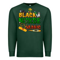 Sports Green Black Nurse magic Premium Sweatshirt - HowdyJamesFarm