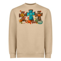 Mushroom fall tree cross Heavyweight Sweatshirt - BundleAndBundleShop