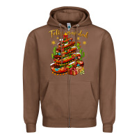 Chestnut Christmas Feliz Navidad Zipper Hoodie - NancyCooperArtShop