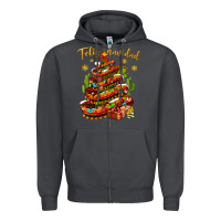 Smoke Christmas Feliz Navidad Zipper Hoodie - NancyCooperArtShop