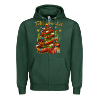 Sports Green Christmas Feliz Navidad Zipper Hoodie - NancyCooperArtShop