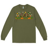 Army Green american football dad libbey glass Long Sleeve Tee - BundleAndBundleShop