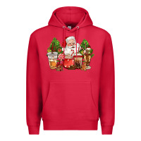 Cardinal christmas santa coffee cups Premium Hoodie - CowGirlArtShop