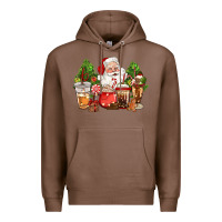Chestnut christmas santa coffee cups Premium Hoodie - CowGirlArtShop
