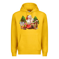 Lemon christmas santa coffee cups Premium Hoodie - CowGirlArtShop