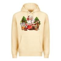 Pina Colada christmas santa coffee cups Premium Hoodie - CowGirlArtShop