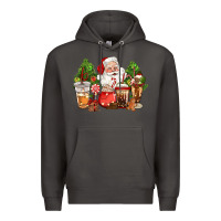 Smoke christmas santa coffee cups Premium Hoodie - CowGirlArtShop