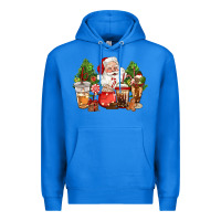True Royal christmas santa coffee cups Premium Hoodie - CowGirlArtShop