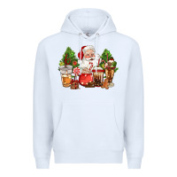 White christmas santa coffee cups Premium Hoodie - CowGirlArtShop