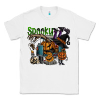 White spooky Classic Tee - SublimationCraftShop