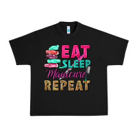 Black eat sleep manicure repeat Urban Heavy Tee - NancyCooperArtShop
