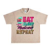 French Oak eat sleep manicure repeat Urban Heavy Tee - NancyCooperArtShop