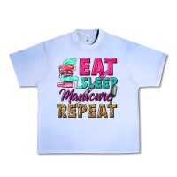 Grape Ice eat sleep manicure repeat Urban Heavy Tee - NancyCooperArtShop