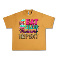 Peanut Butter eat sleep manicure repeat Urban Heavy Tee - NancyCooperArtShop