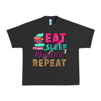 Pigment Black eat sleep manicure repeat Urban Heavy Tee - NancyCooperArtShop