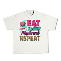 Pistachio eat sleep manicure repeat Urban Heavy Tee - NancyCooperArtShop