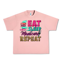 Salmon eat sleep manicure repeat Urban Heavy Tee - NancyCooperArtShop