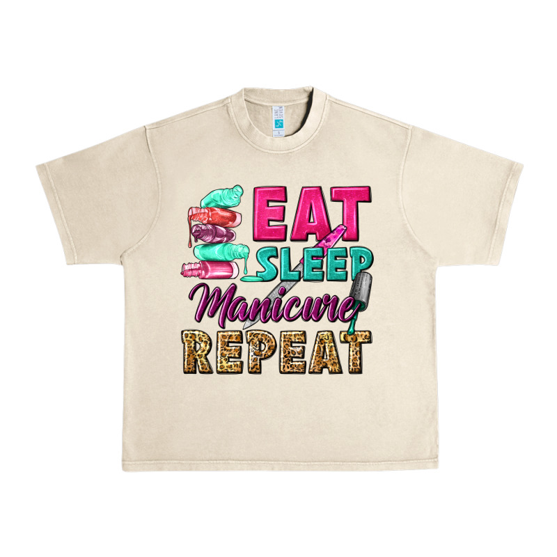 Eat Sleep Manicure Repeat Urban Heavy Tee by NancyCooperArtShop | Teevron