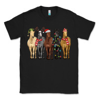 Black horses with christmas Classic Tee - MaliasSmallBusiness