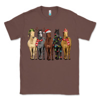 Chestnut horses with christmas Classic Tee - MaliasSmallBusiness