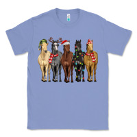 Colony Blue horses with christmas Classic Tee - MaliasSmallBusiness