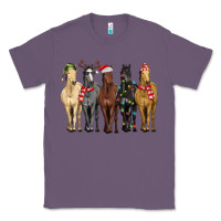 Lavender horses with christmas Classic Tee - MaliasSmallBusiness
