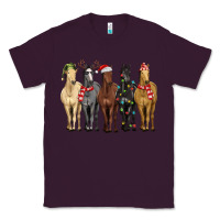 Plum horses with christmas Classic Tee - MaliasSmallBusiness
