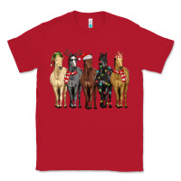 Red horses with christmas Classic Tee - MaliasSmallBusiness