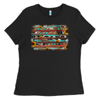 Black sunflower gemstone background Ladies Tee - JahusDesignShop