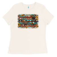 Bone sunflower gemstone background Ladies Tee - JahusDesignShop