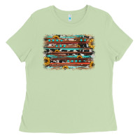 Matcha sunflower gemstone background Ladies Tee - JahusDesignShop