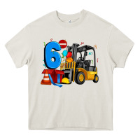 Cream forklift birthday six Heavy Core Tee - Artiststas