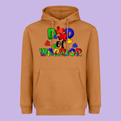 Dad Of Warrior Heavyweight Hoodie Designed By Cowgirlartshop