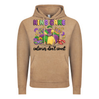 King Cake Calories Don't Count Vintage Hoodie | Teevron