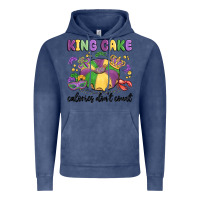 Vintage Denim king cake calories don't count Vintage Hoodie - MaliasSmallBusiness