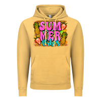 Summer Vibes Leopard Background Vintage Hoodie | Teevron