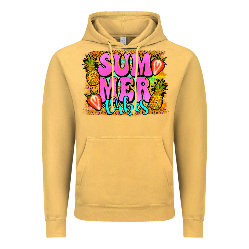 Summer Vibes Leopard Background Vintage Hoodie by Jasminsmagicworld | Teevron