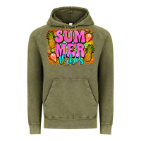 Vintage Olive summer vibes leopard background Vintage Hoodie - Jasminsmagicworld