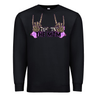 Black Rockin' the Mom Premium Sweatshirt - CowGirlArtShop