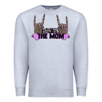 Heather Grey Rockin' the Mom Premium Sweatshirt - CowGirlArtShop