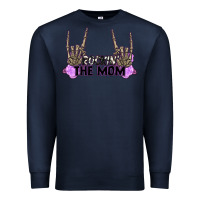 Navy Rockin' the Mom Premium Sweatshirt - CowGirlArtShop