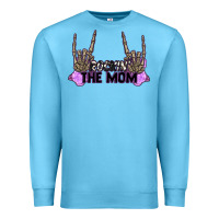 Ocean Blue Rockin' the Mom Premium Sweatshirt - CowGirlArtShop