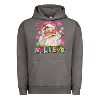 Pigment Tornado Pink Believe Santa Christmas Urban Hoodie - FaDigitalArtStudio